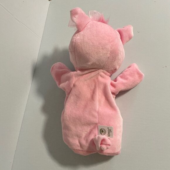 Primrose Megy the Pink Plush Pig Hand Puppet - Picture 2 of 7